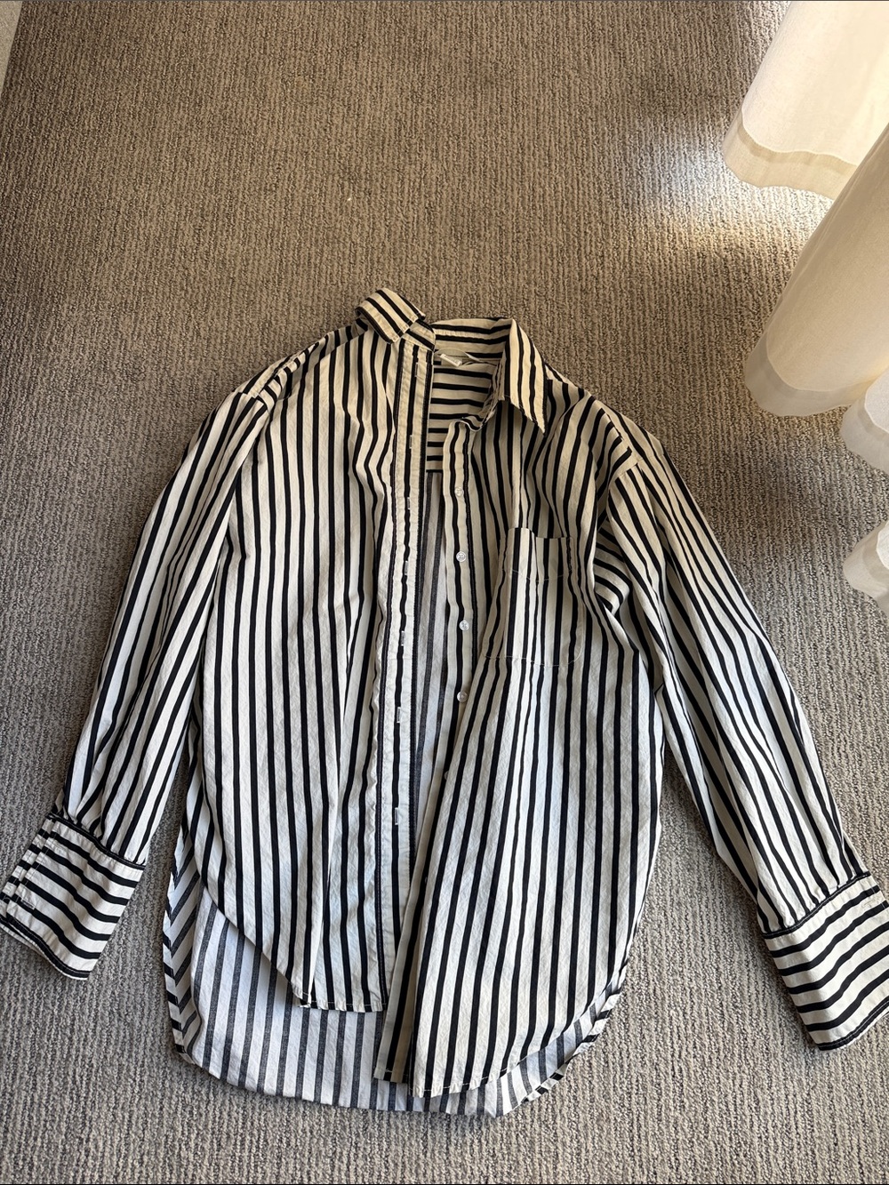 Stripe button down shirt